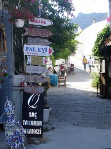 Turkbuku side street leading to Tarot
