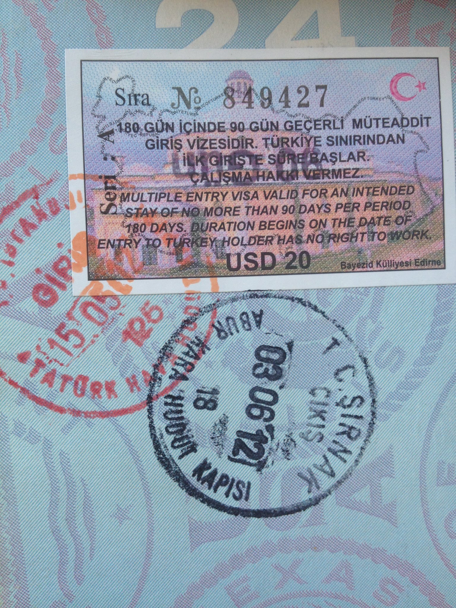 turkey visa for us tourist visa holders