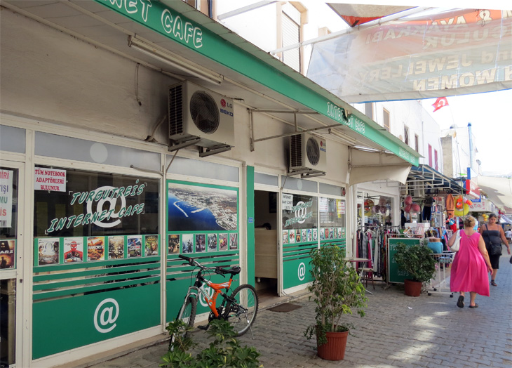 Exterior of Internet Cafe Bodrum Turkey